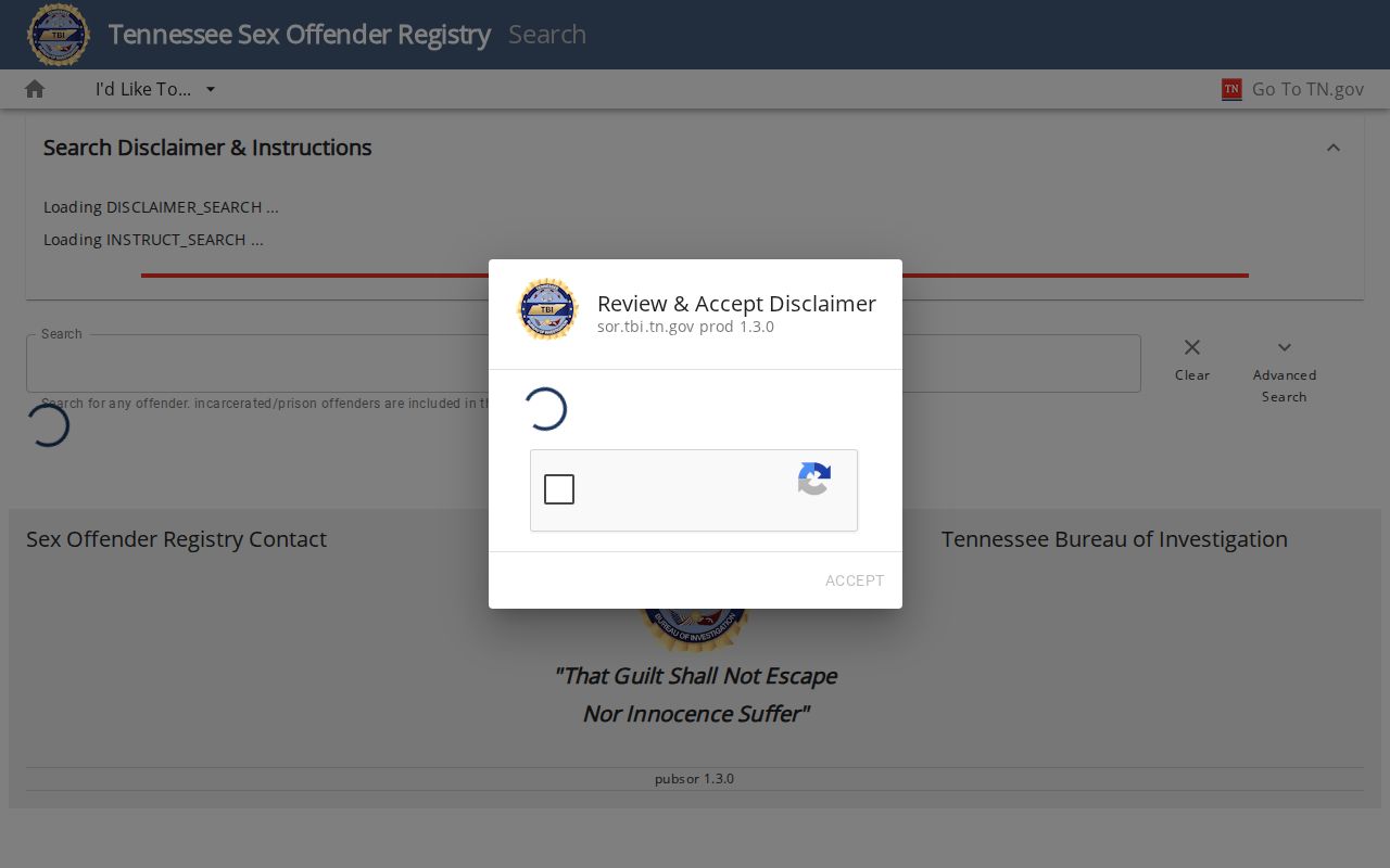 Spring Hill public records search controls in the Tennessee offender registry